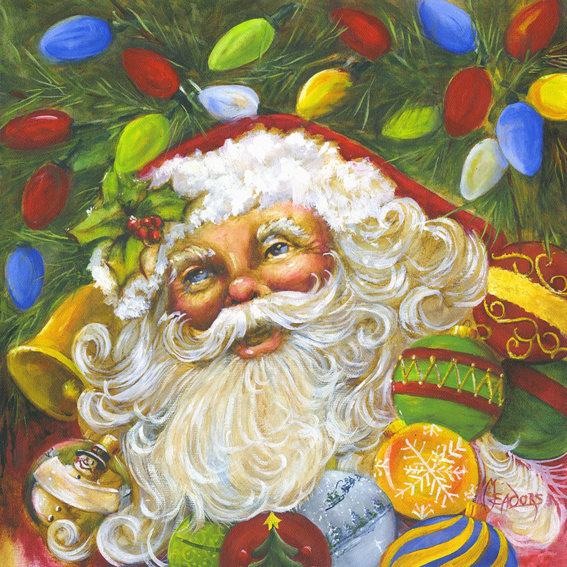 Christmas Magic — Oil on canvas, 24" × 24"