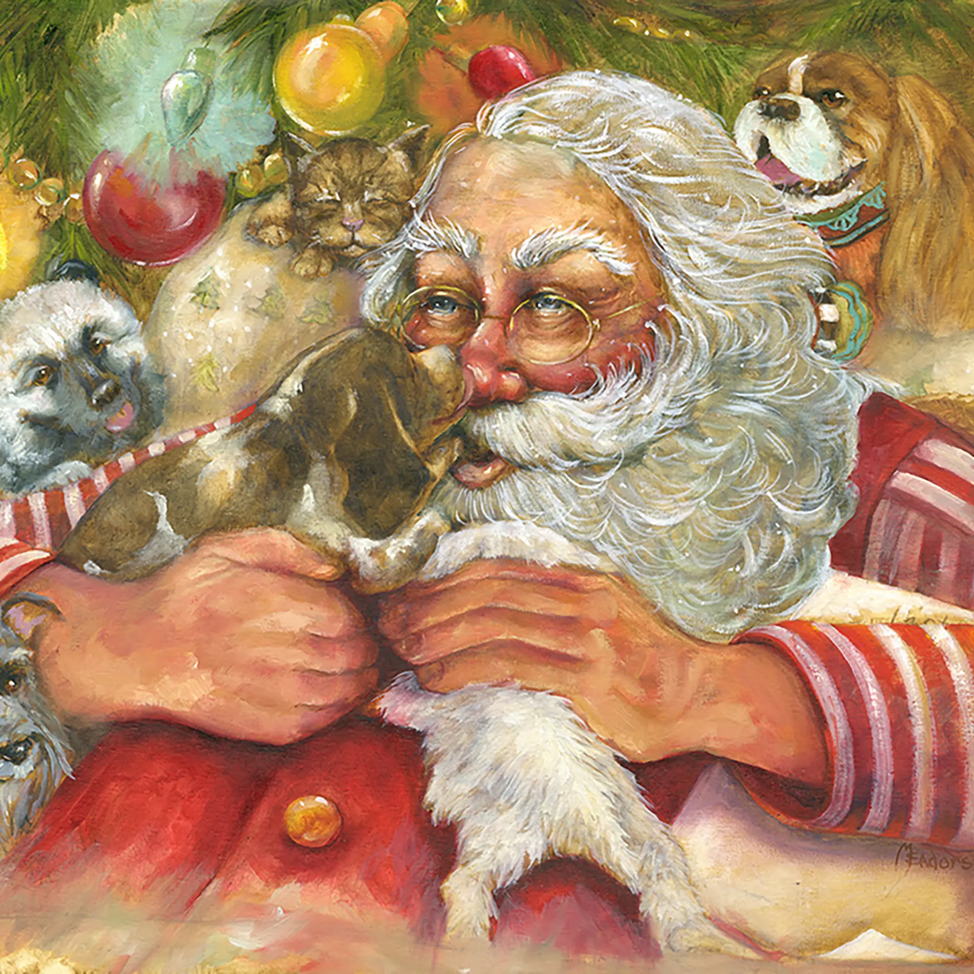 A Few of My Favorite Things — Oil on canvas, 30" × 30"
